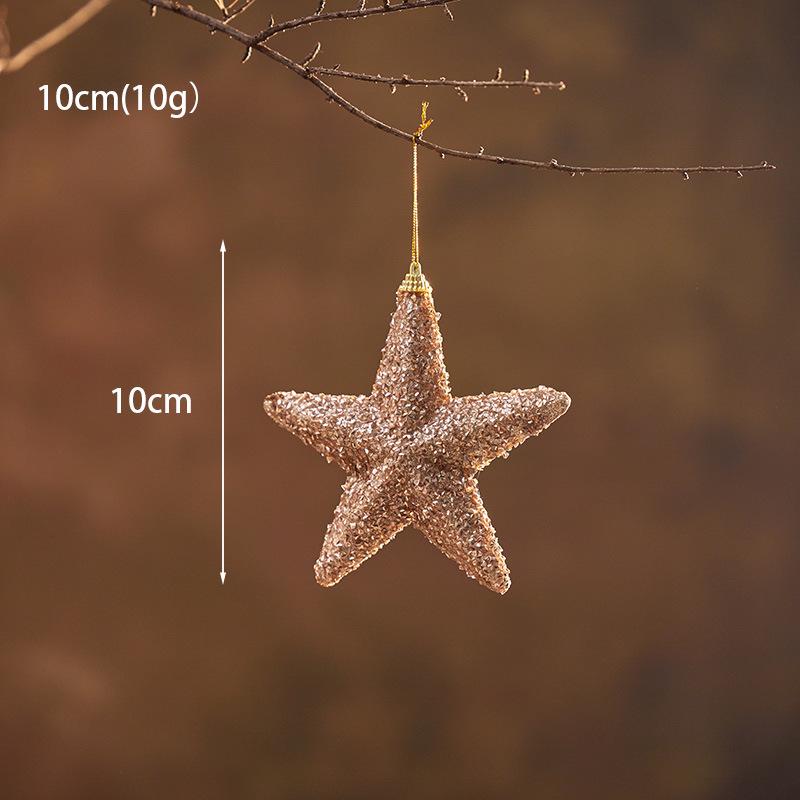 15/20cm Champagne Gold & Silver Foam Christmas Tree Topper Star.