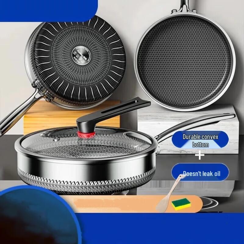 

Muceski 316L Stainless Steel Non-stick Frying Pan