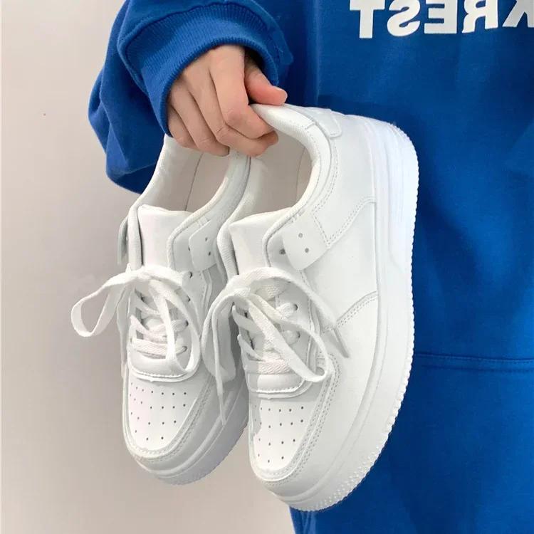 Tennis Sneakers Woman Spring Autumn Sports Board Shoes Fashion Comfort Colorful Casual Academy Style Little White Shoes Female