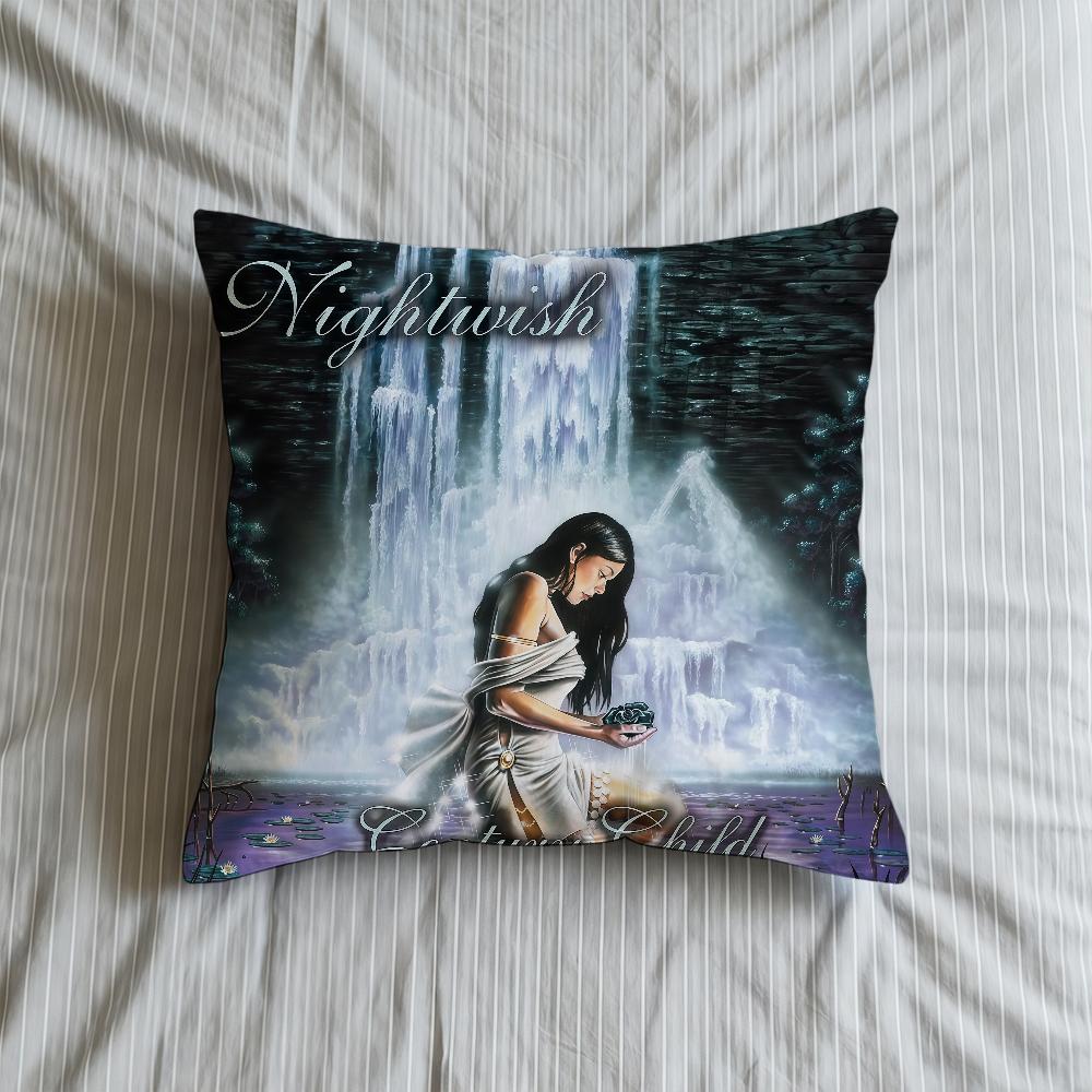 Cushion Cover Square Decorative Throw Pillow Nightwish Case Sofa Bed Car Living ALBUM Room Band Birthday Anniversary Gifts