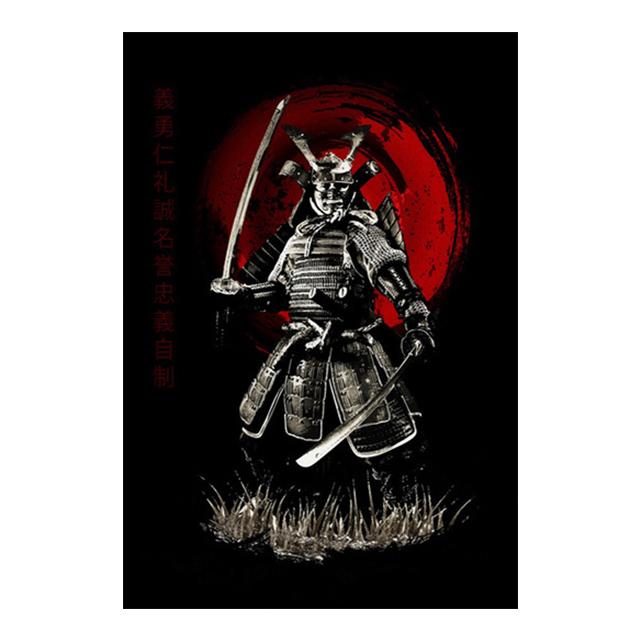 Japonský starověký vojenský velitel plakát vinobraní malba na plátně nástěnná malba v domácí výzdobě obývacího pokoje bez rámečku