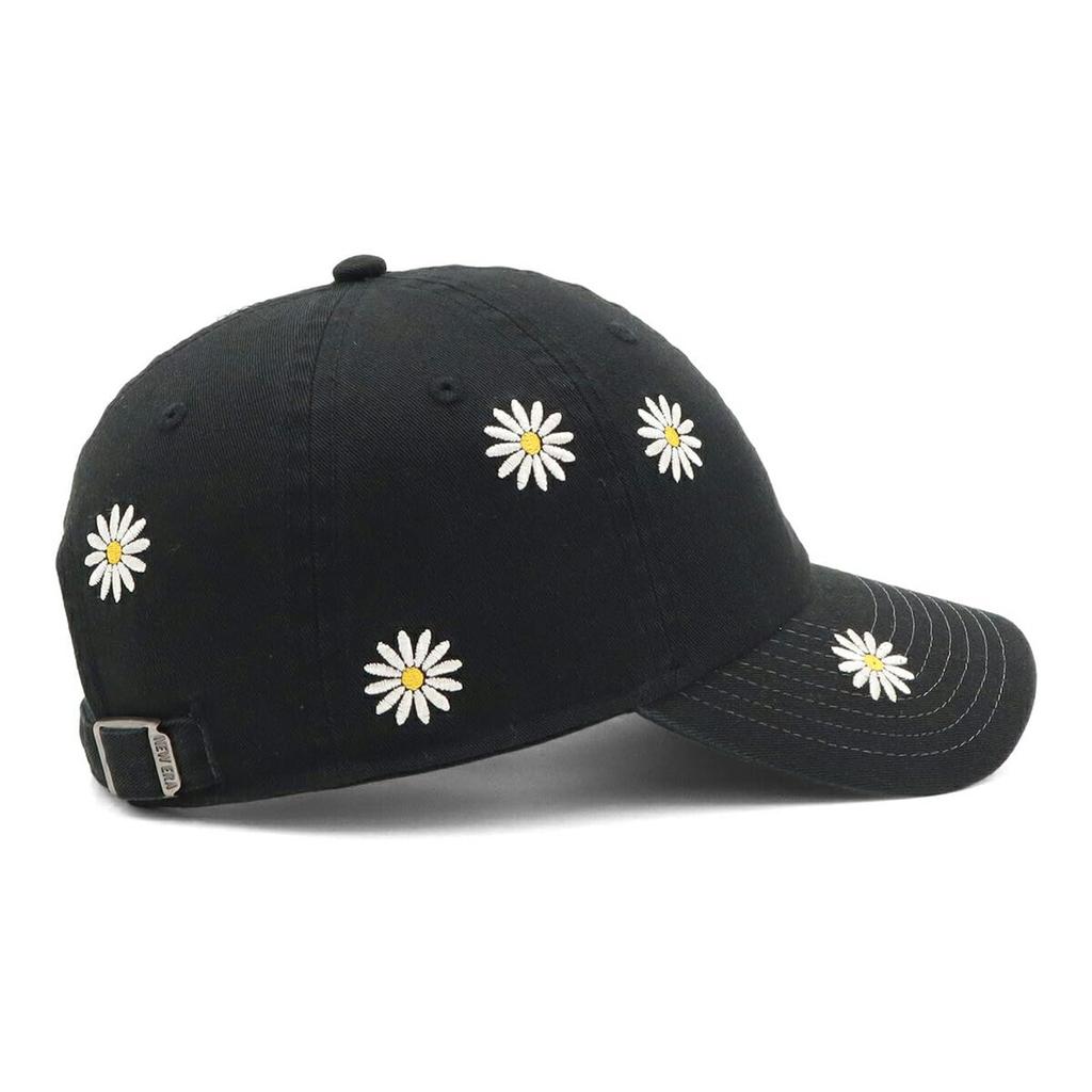 New Era Casual Classic Cap Black Flower Embroidery ONSPOTZ Exclusive Free Size Adjustable Streetwear Baseball Hat 14699718