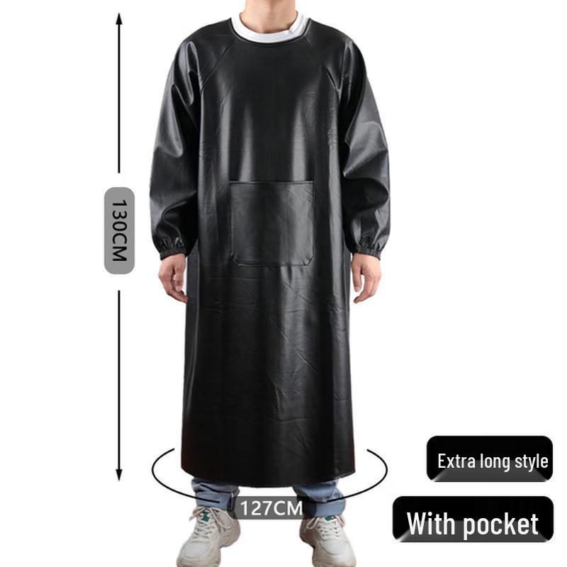 COFLYEE Back-Wearing Leather Full-Body Work Apron
