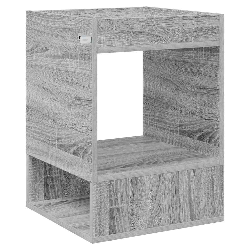 Side Table Grey Sonoma 40 x 40 x 56 cm Engineered Wood