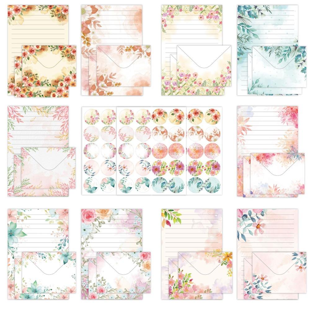 160pcs DIY Postcards Letter Paper and Envelope Set Greeting Cards  Holiday Decorations