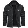 Winter Men's Thickened Long Sleeve Lapel Corduroy Jacket Composite Lamb Wool Coat