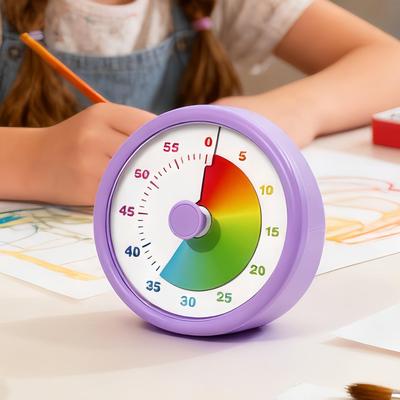Kids Timer Visual Silent Learning Tool Digital Countdown Clock for School Classrooms Kitchens Bedrooms Libraries Desk Gyms