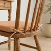 Natural Texture Seat Cushion Office Chair with Ties, Ultra Soft Square Cushion, 15.75"x15.75" for Breathable Washable Pad Dining Chair, Home