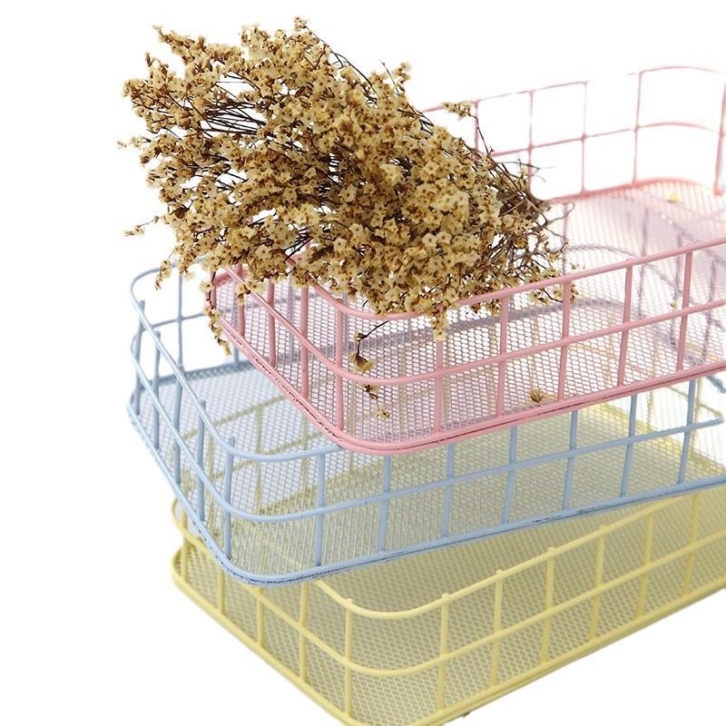 Eisenkunst Blau Snack- und Kleinkram-Aufbewahrungskorb mit Netzablage