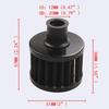 R-EP Car Air Filter 12mm 25mm for Motorcycle Cold Air Intake High Flow Crankcase Vent Cover Mini Breather Filters Universal