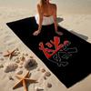 FLAMENGO Shield Emblem Beach Towel, Quick-drying, Easy to Care for, Use for Both Fitness and Beach Vacations,Sports Essential Fan Gift