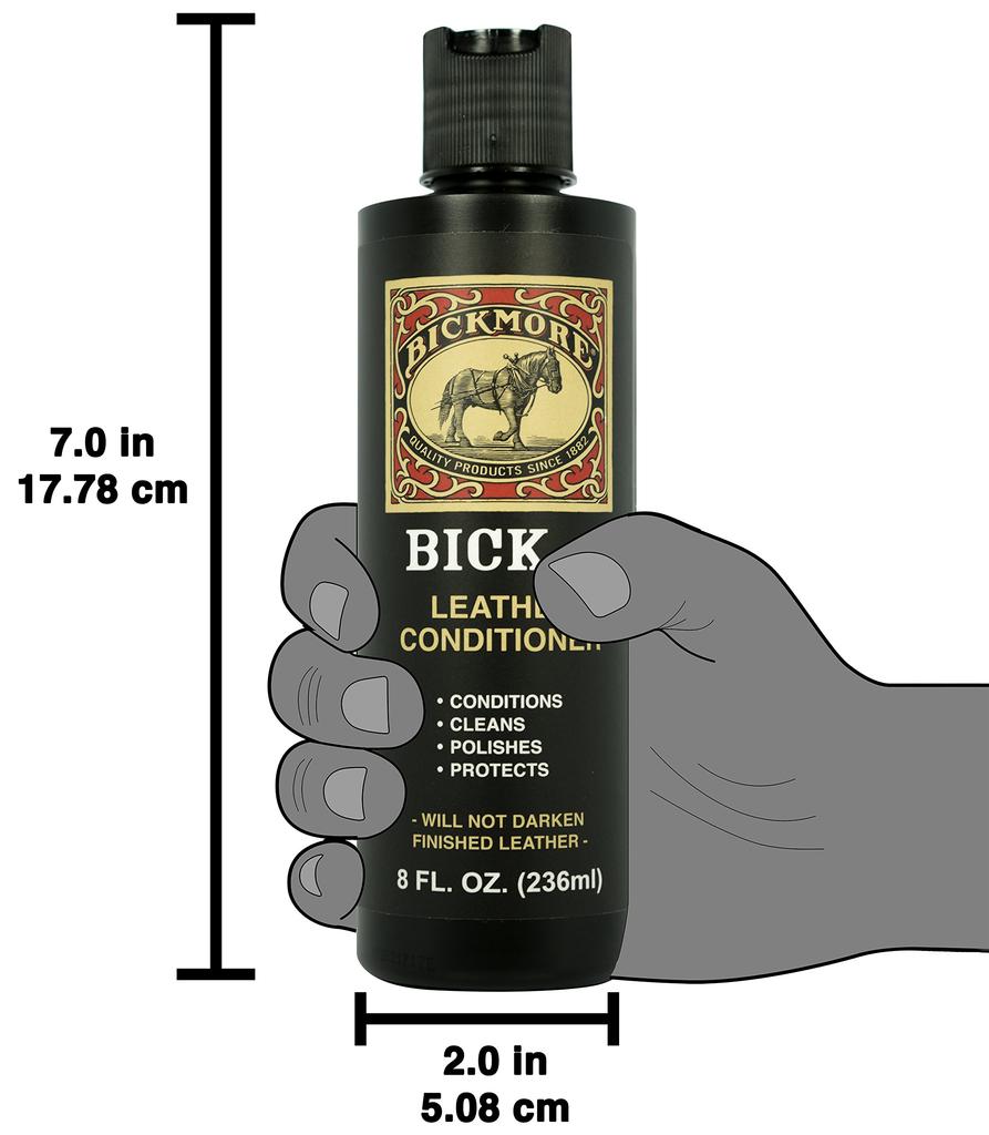 Bickmore Bick 4 Odżywka do Skóry 236ml Dostarczamy Od 1882 Czyści i Odżywia Poleruje Chroni Wszystkie Gładkie Wykończenia Skórzane 8 oz Biały (8