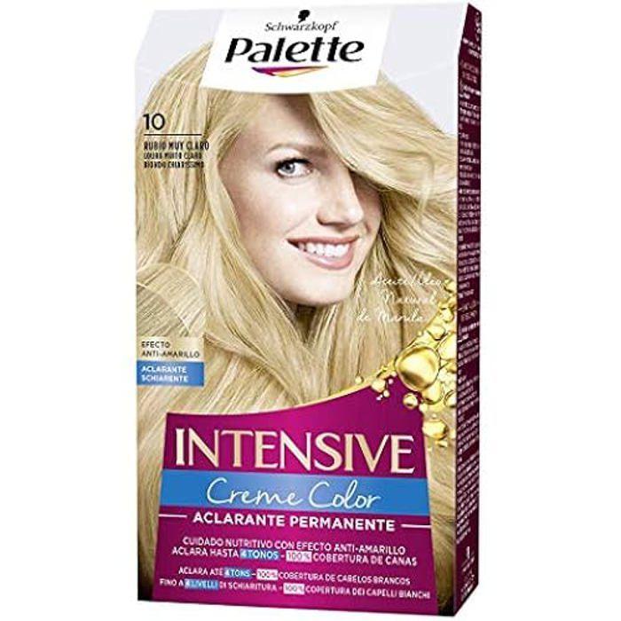 Coloration Permanente - Palette - Nuance 10 - Blond Très Clair - Sans Ammoniaque - Crème Nourrissante