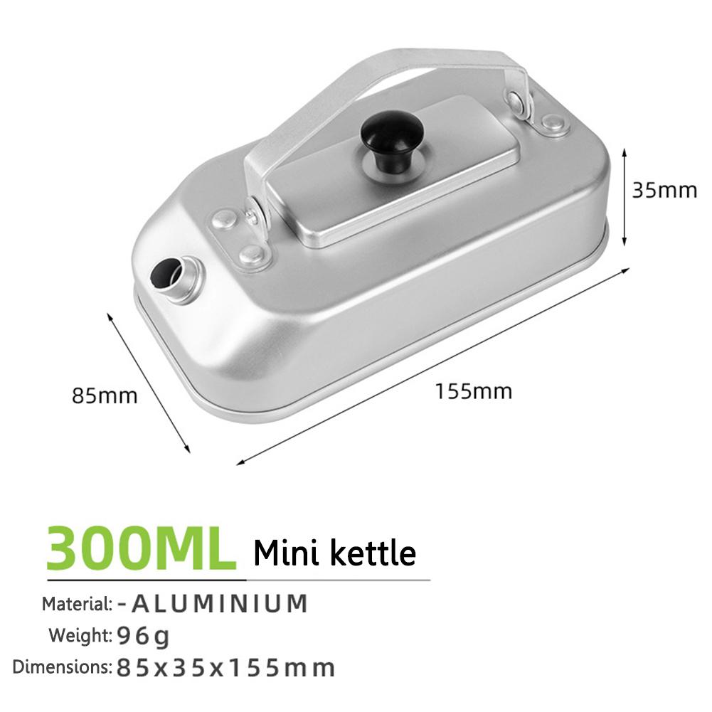 

Портативный походный чайник Алюминиевый сплав Походный котелок для кипячения воды с ручкой Посуда для улицы Чайник для пикника, пеших походов