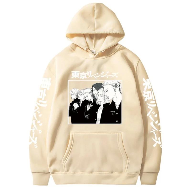 Anime Tokyo Revengers Mikey Printed Hooded Autumn Fleece Comfortable Hoodies Plus Size Sweatshirt Harajuku Streetwear