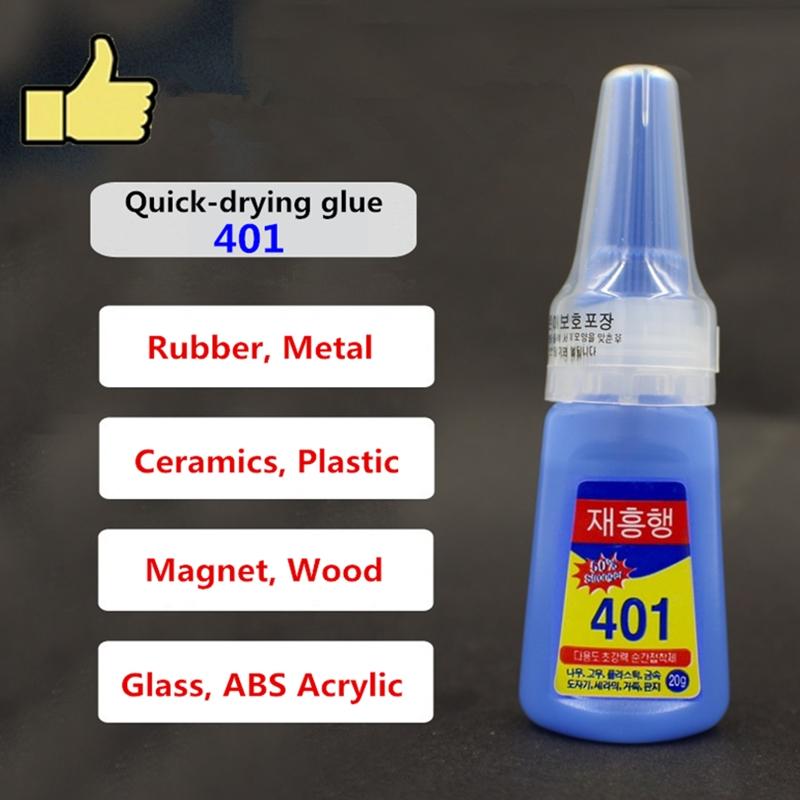 401 Super Liquid Glue Multipurpose Adhesive Home DIY Crafts Jewelry Rhinestone Repair Phone Glass Screen  Nail Beauty Gel Tool