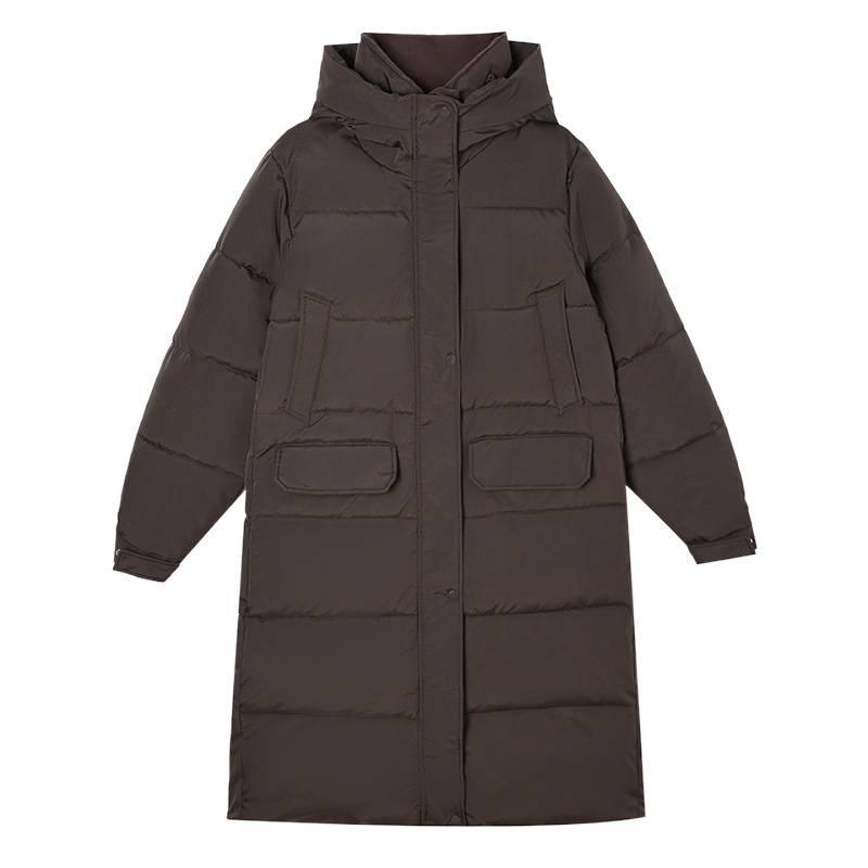 Women's Extra Long Hooded Down Coat Winter Oversized Parka
