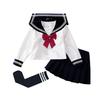 Girls Uniform Suit Pleated Skirt Children's Sailor Suit Academy Style Elementary School Performance Suit