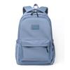 Solid Color Simple Water Resistant Durable Laptop Black Backpack Travel Bag Lighter Rucksack Schoolbag Multifunctional Mochila