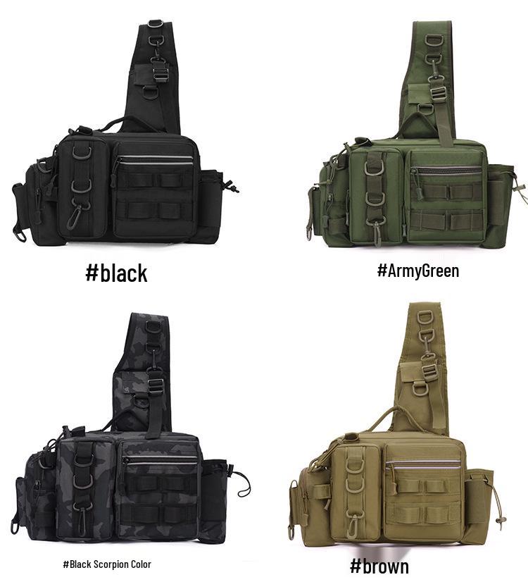 Wielofunkcyjna Taktyczna Torba Kamuflażowa: Do noszenia na skos, w pasie i w podróży, do wędkarstwa i jazdy na rowerze