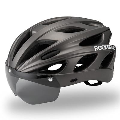 ROCKBROS Bicycle Road CE Ultra High Magnetic Goggles with Commuting To Adjustable Helmet, Adults, Bike, Certified, Light, Rigidity, Breathable,