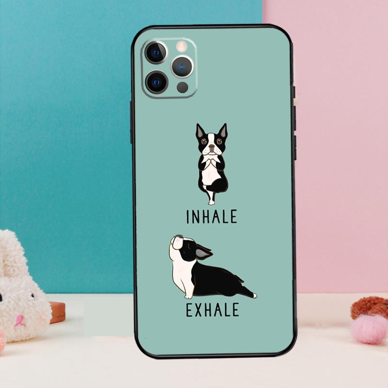 

Boston Terrier Dog Phone Case For iPhone 17 Air 16 15 13 12 11 14 Pro Max 12 13 mini 15 16 Plus 16e Cover Coque iPhone 16 Pro