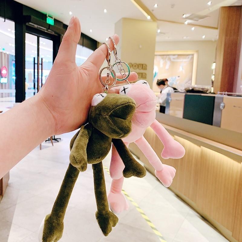 Leg Cute Long Frog Plush Toy Doll Keychain Backpack Pendant Decoration Hanging