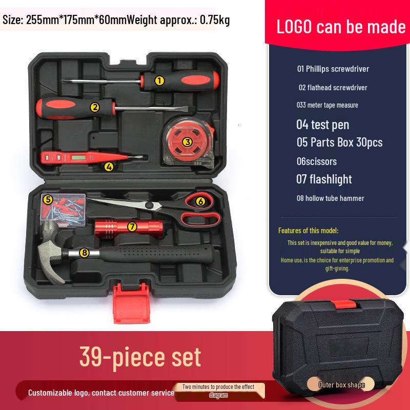 Deluxe Sada domácího nářadí: Elektrikářské a automobilové nezbytnosti