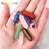 50Pcs Natural Crystal Stone Double Pointed Amethyst Column Carving Gemstone Reiki Healing Ornament Home Decor Collectibles Gift