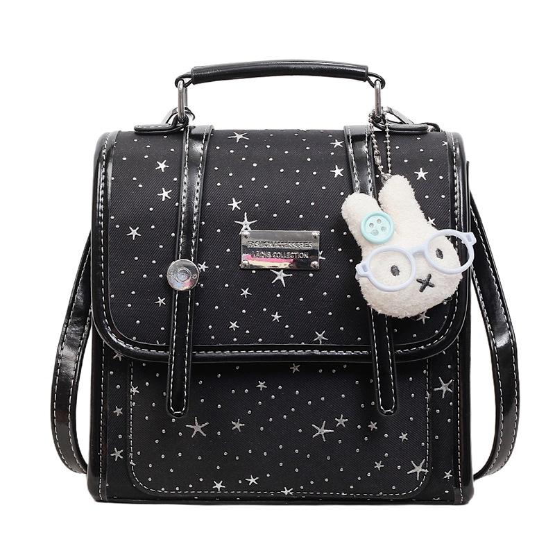 Schoolbag Handsome Rice Family Niche Polka Dot Women's Shoulder Bag 1011 Summer New Commuter Backpack Exquisite Small Schoolbag Tide