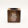 Square Mango Wood Oil Burner – Hamsa