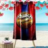 FC Bayern Munich Print Beach Towel, Large Soft Quick Dry Towel for Beach Camping Swimming