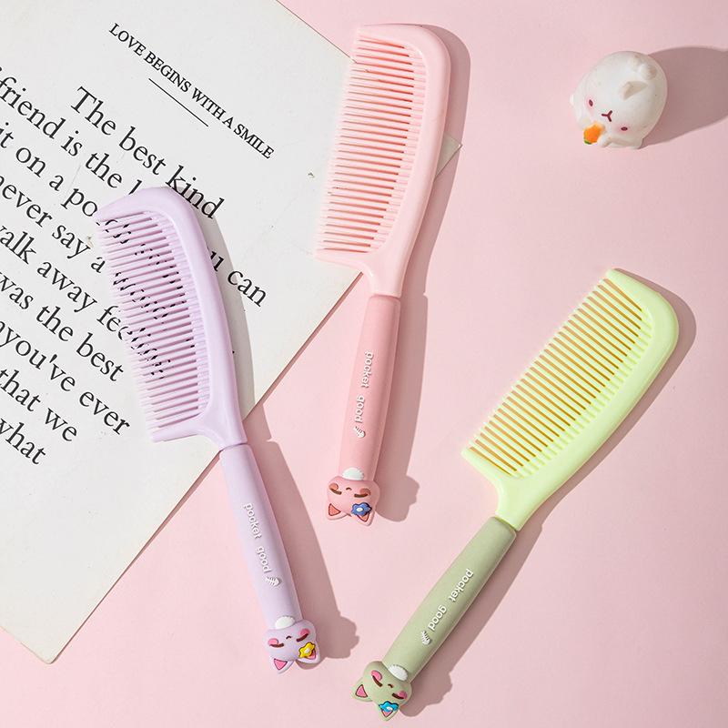 Portable Comb Cartoon Soft Silicone Combs Hair Styling Comb Hairbrushes Cute Comb Hairdressing Comb Hair Brush For Girls Travel