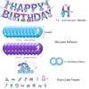 Mermaid-Themed Party Decoration Set: Ocean Mermaid Birthday Banner, Cake Topper, and Balloon Decorations