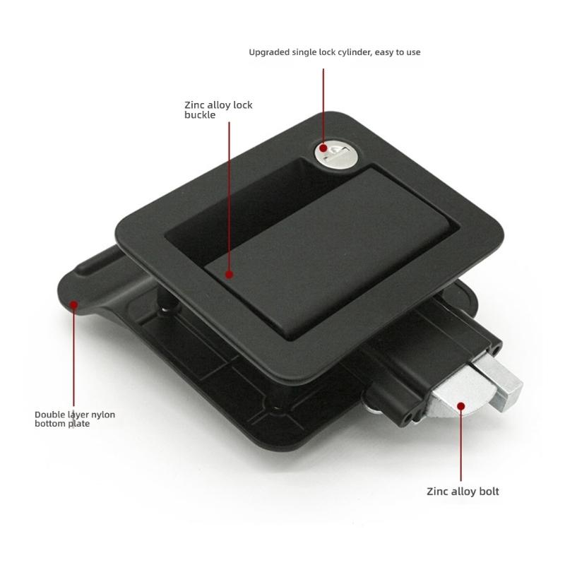 Waterproof Entry Door Lock Campers Marine Lock Aluminum Construction Double Side Access For Campers Trailers