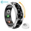 COLMI R11 Smart Ring, Fidget Spinner Angstlindernder Ring mit Ladeetui für Männer, Gesundheits- und Schlafmonitor, 5ATM Wasserdicht