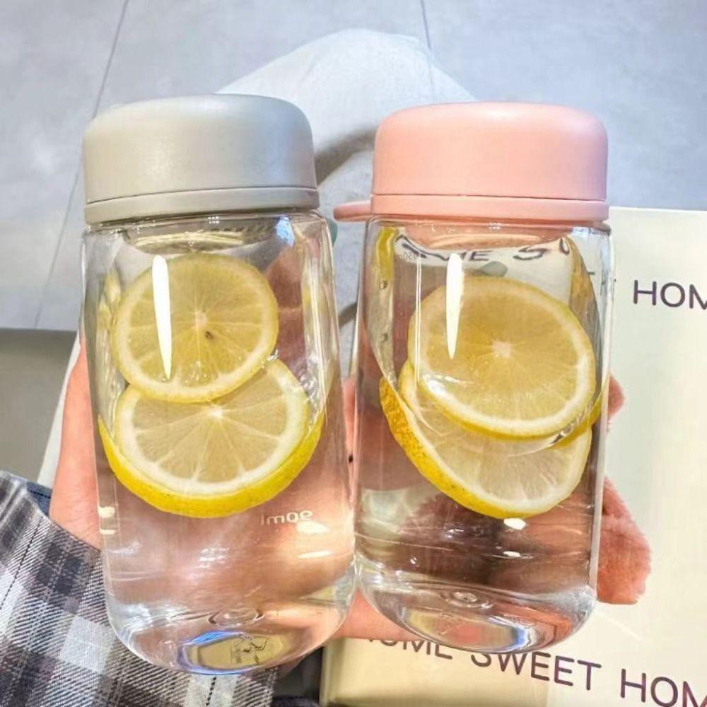 400/550ml Student Water Cup Transparent Drinking Cup INS Sports Water Cup  Outdoor Sports