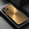 Brushed Metal Texture Steel Print Case for iPhone 15 Plus 17 Air XS 17 16 Pro Max 12 14 16e 11 13 Mini Back Phone Cover