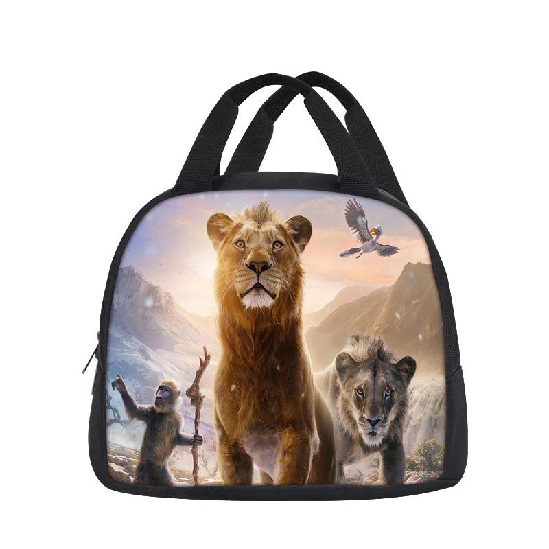 lion lunch bag versatile cartoon large capacity new item, best gift for boys and girls on school birthdays
