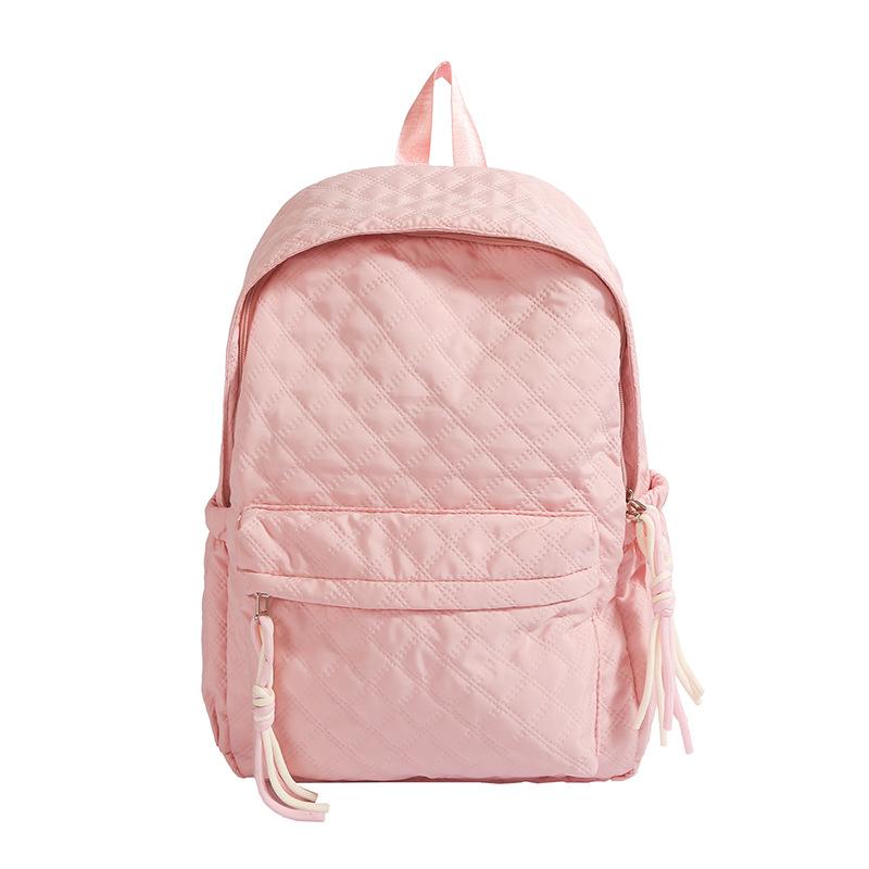 Schoolbag directly from the manufacturer Simple diamond multi-color backpack Student schoolbag Casual sweet unisex backpack