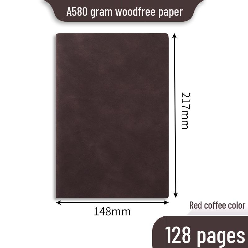 A5 Retro Sheepskin Leather Office Notebook - B5 Soft Cover Diary with Custom Logo