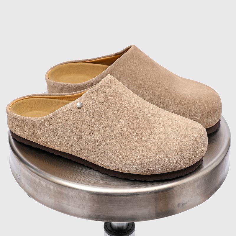 2025 Summer New Men's Casual Versatile Outdoor One-pedal Lazy Shoes Bag Head Half Slippers 45370-R