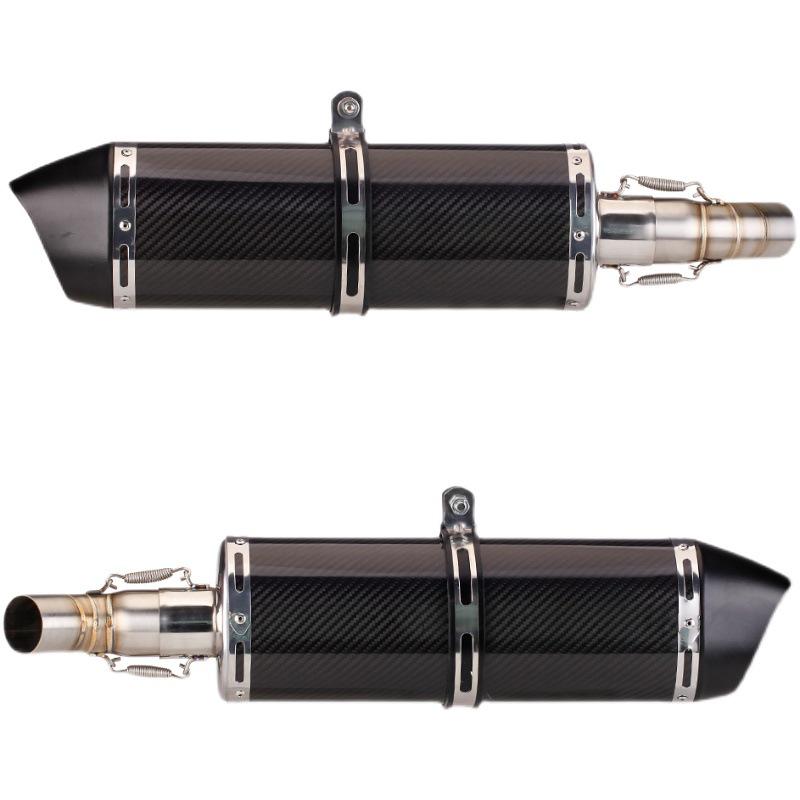 Benelli Leoncino 500 Carbon Fiber Mid-Section Tail Exhaust Pipe, Easy Installation.