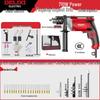 Delixi Multifunctional 220V Hammer & Pistol Electric Drill: Compact, Powerful Handheld Tool for Home Use.