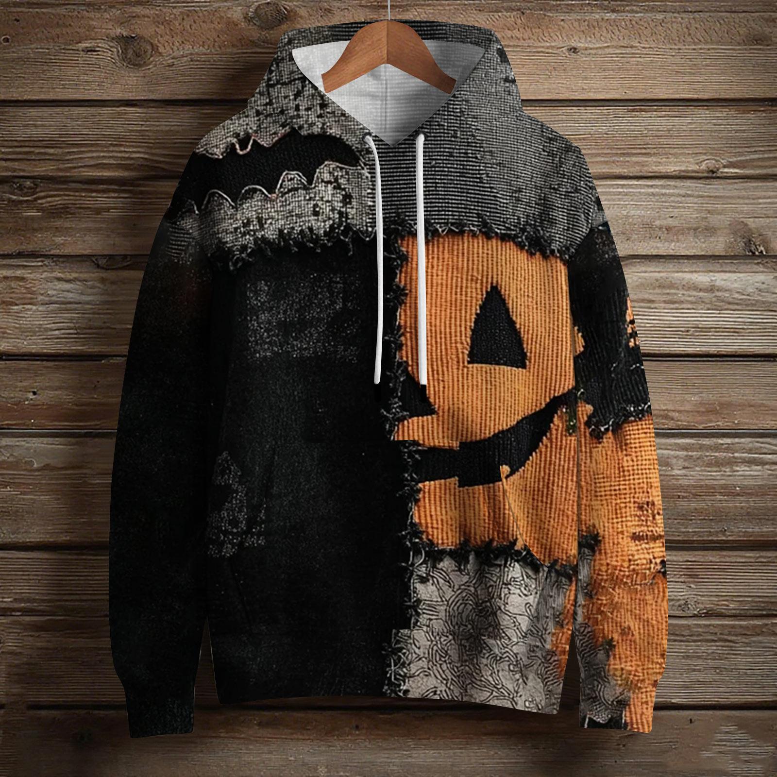 

Женский модный пуловер с длинным рукавом, толстовка с капюшоном и карманом, с принтом на Хэллоуин XL арбуз красный