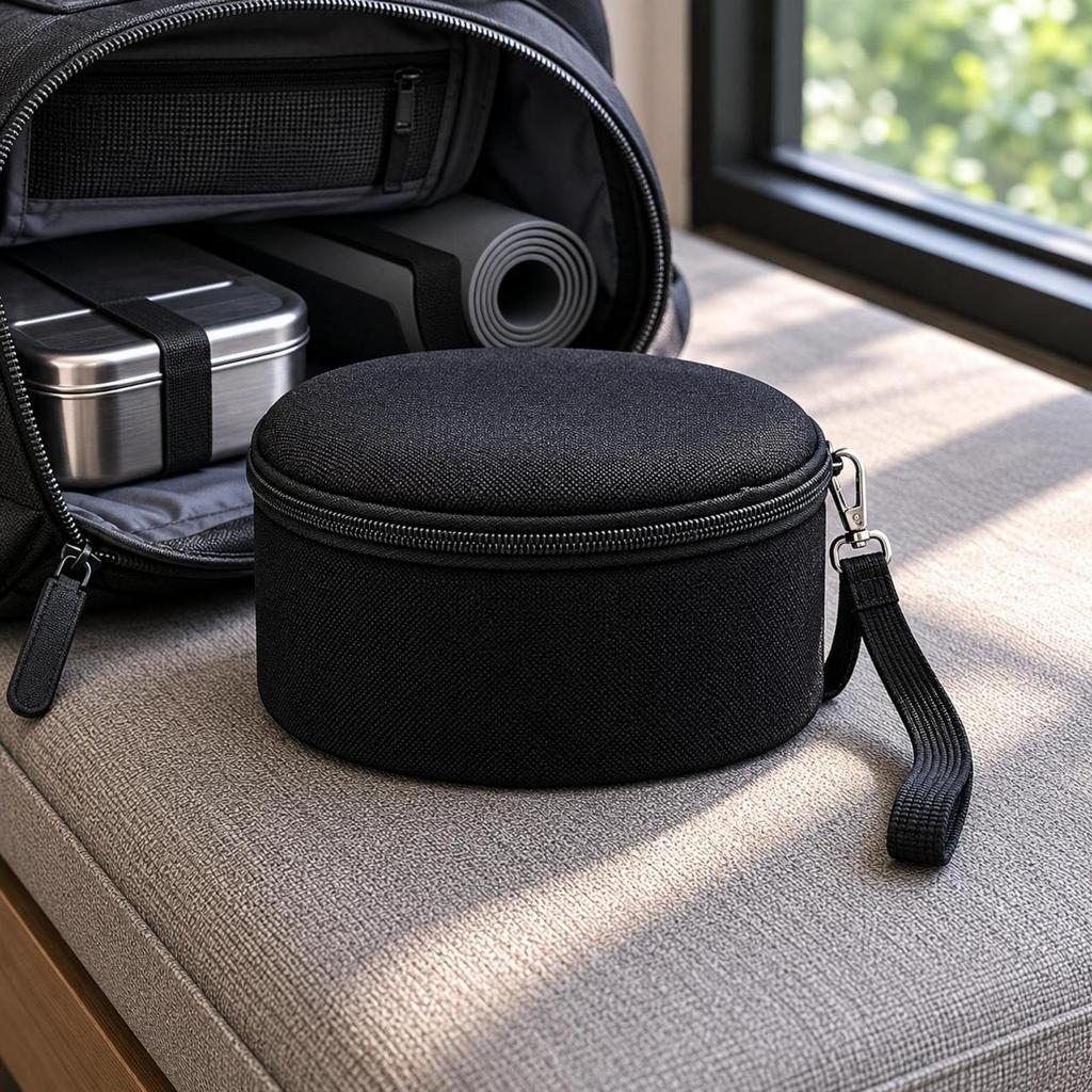 Insulated Bowl Bag Padded Round Camping Cup Storage Carrier Oxford Cloth