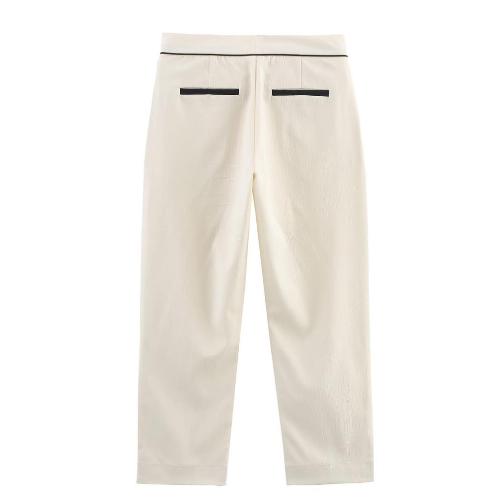ZAZA Homemade European and American Style, Wholesale Women's Clothing, Fashionable, Versatile, Cross-border Comfortable Personalized Contrasting Color
