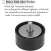 Drive Belt Idler Pulley for Infiniti Q50 2015-2020 Serpentine Tensioner Pulley Idler No.119254JM0A Plastic Black 1 Pcs