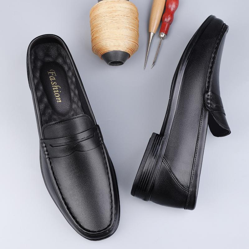 Pánské mokasíny z pravé kůže Luxusní značka Nazouvací boty Vysoká kvalita Ležérní obuv Venkovní Pánské mokasíny Univerzální Řidičské ploché boty