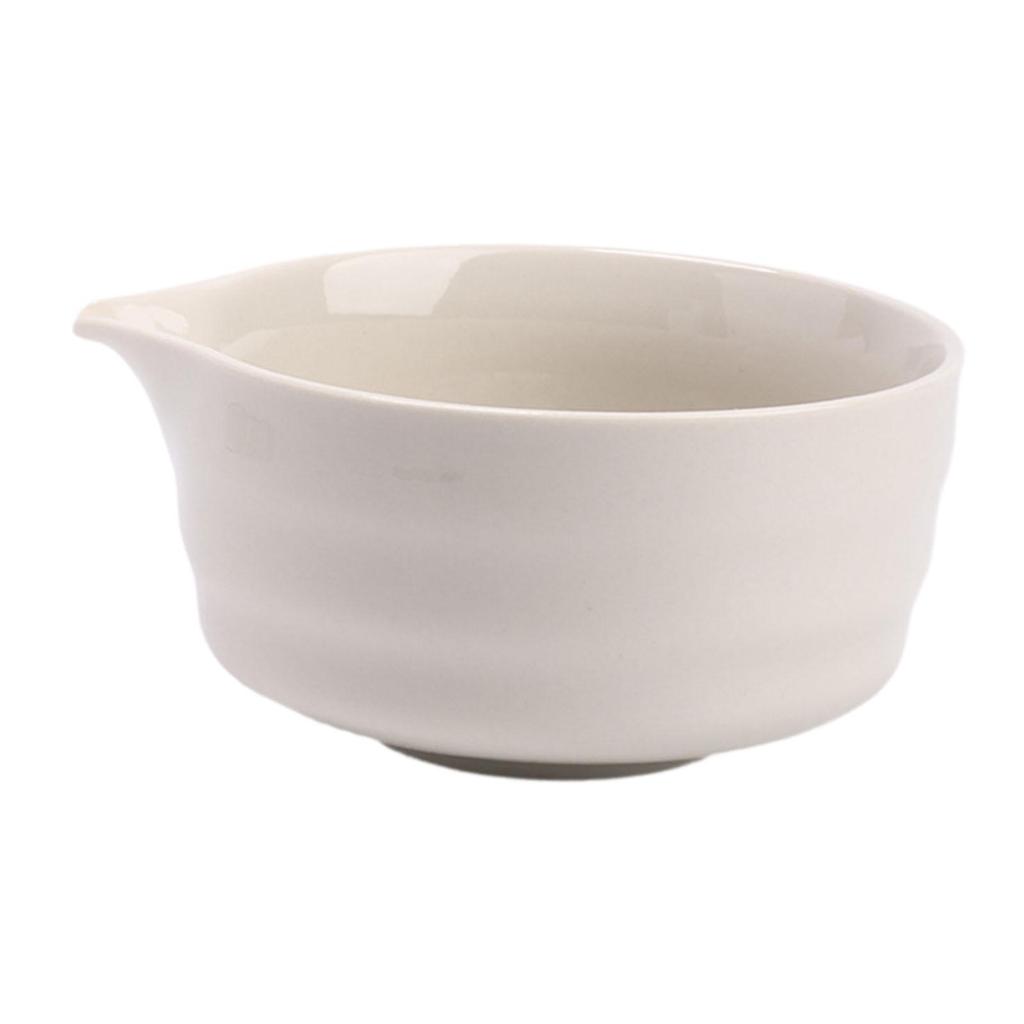 Matcha Bowl with Pouring Spout Ornament Multifunctional Tea Making Tool Tea Bowl for Tea Room Home Dining Room Kitchen Friends